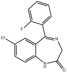 2886-65-9_7-氯-5-(2-氟苯基)-1,3-二氫-2H-1,4-苯并二氮雜卓-2-酮