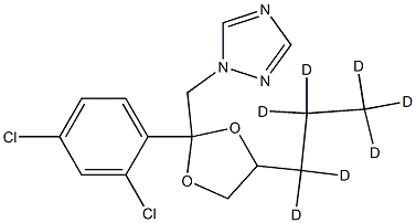 1246818-14-3_1-[[2-(2,4-dichlorophenyl)-4-(1,1,2,2,3,3,3-heptadeuteriopropyl)-1,3-dioxolan-2-yl]meth