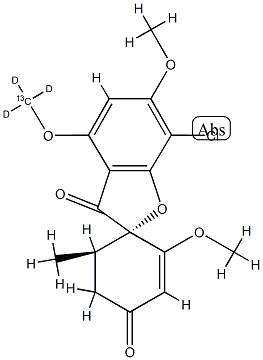 1329612-29-4_(2S,5'R)-7-chloro-3',6-dimethoxy-5'-methyl-4-(trideuteriomethoxy)spiro[1-benzofuran-2,4