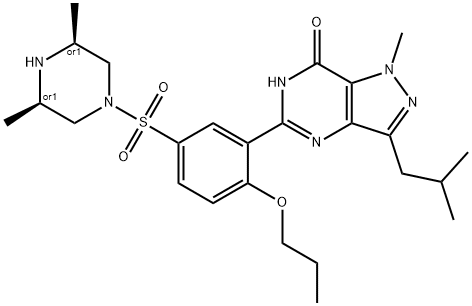 1621873-33-3_5-[5-[(3S,5R)-3,5-dimethylpiperazin-1-yl]sulfonyl-2-propoxyphenyl]-1-methyl-3-(2-methyl