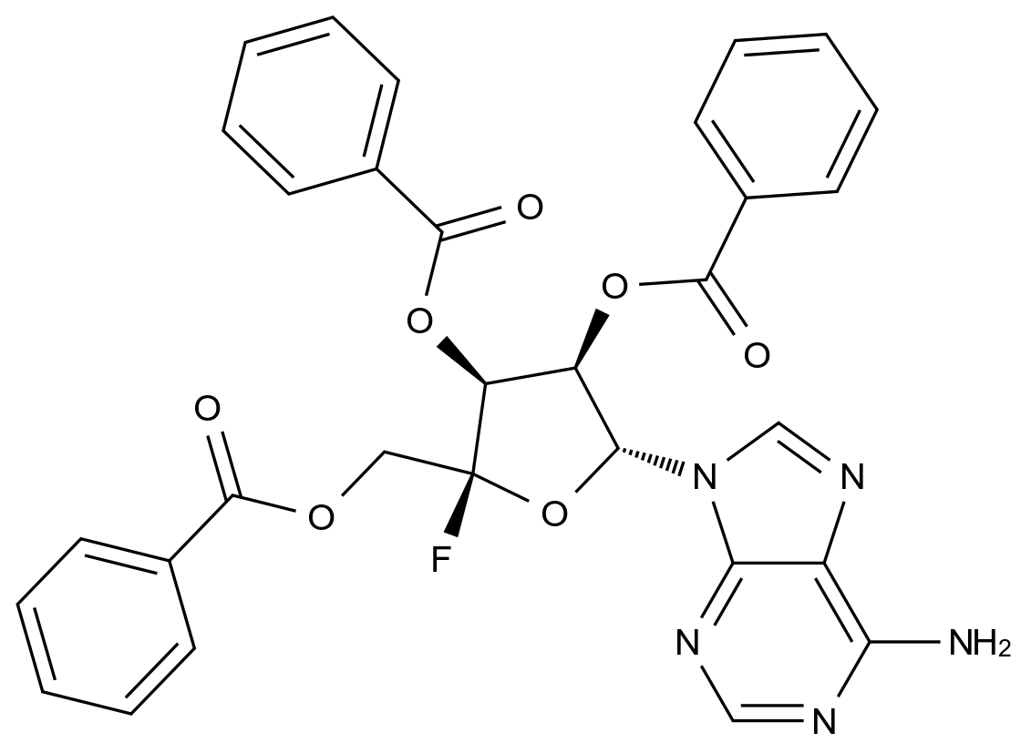 1000203-40-6_(2S,3S,4R,5R)-5-(6-Amino-9H-purin-9-yl)-2-[(benzoyloxy)methyl]-2-fluorotetrahydrofuran-