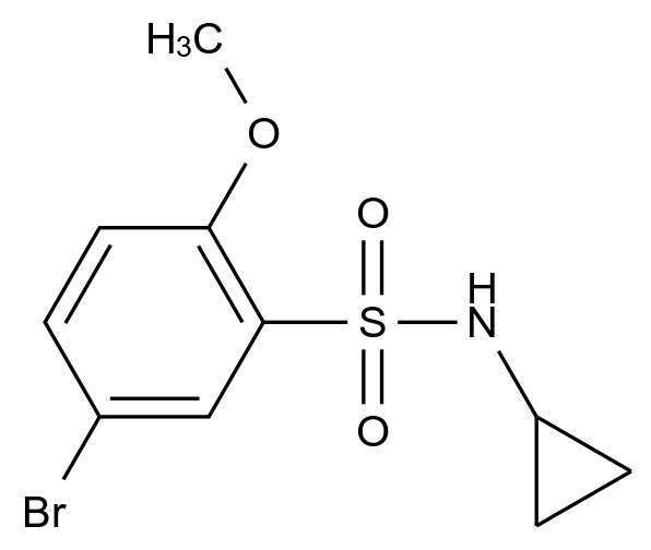 1000339-35-4_5-溴-N-環(huán)丙基-2-甲氧基苯磺酰胺